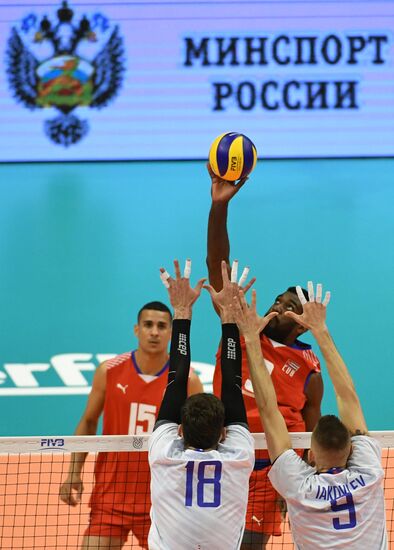 Волейбол. Мужчины. Олимпийский отбор. Матч Россия - Куба