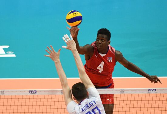 Волейбол. Мужчины. Олимпийский отбор. Матч Россия - Куба