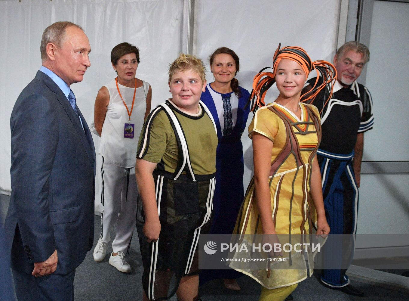 Президент РФ В. Путин посетил музей-заповедник "Херсонес Таврический"