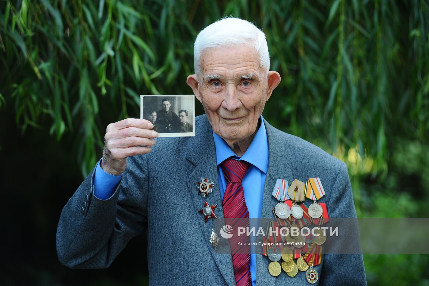 Ветеран Великой Отечественной войны А. В. Сметанин