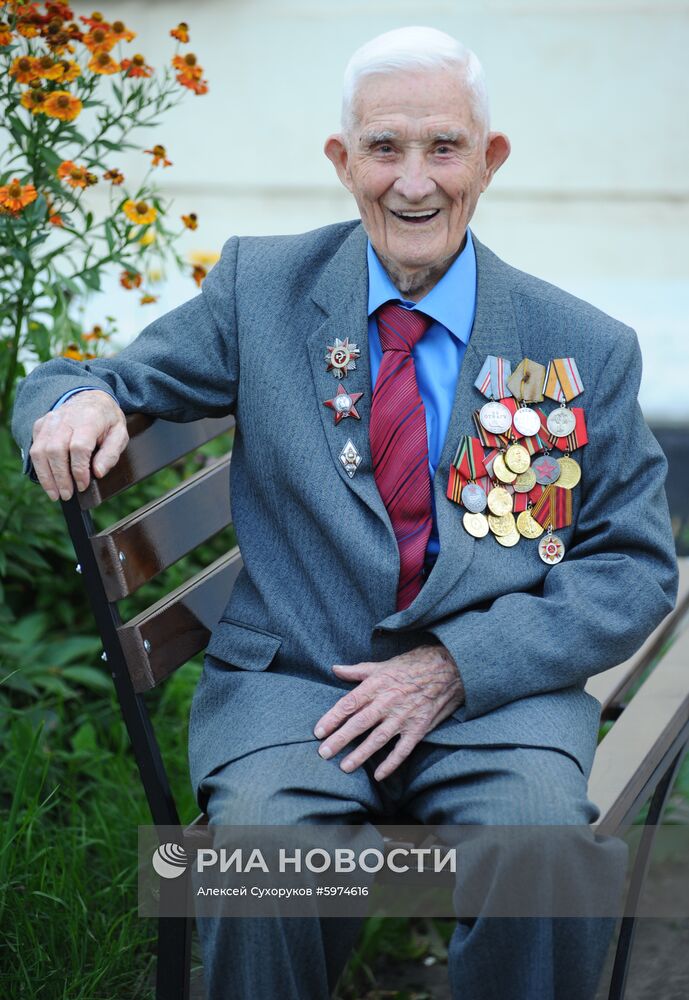 Ветеран Великой Отечественной войны А. В. Сметанин