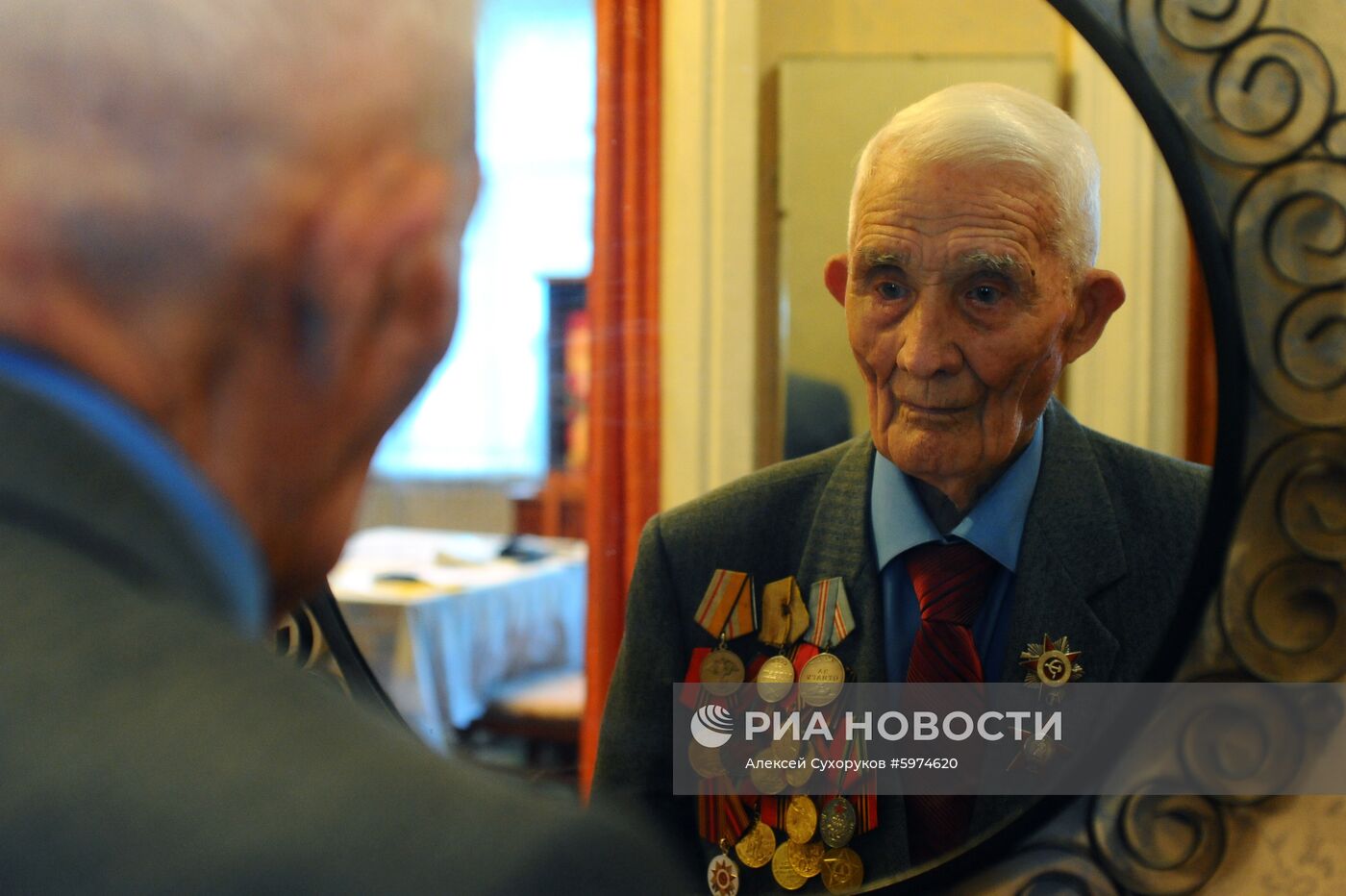 Ветеран Великой Отечественной войны А. В. Сметанин