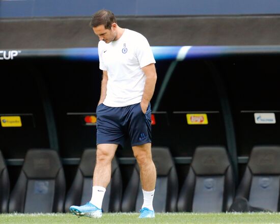 Футбол. Суперкубок УЕФА. Тренировка ФК "Челси"