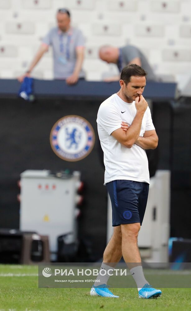 Футбол. Суперкубок УЕФА. Тренировка ФК "Челси"