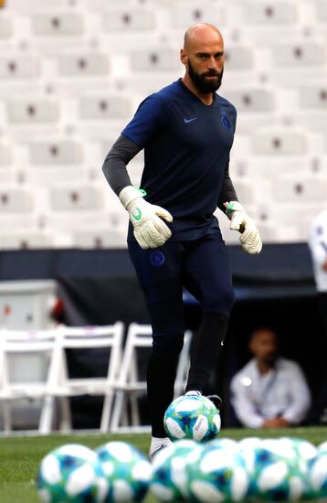 Футбол. Суперкубок УЕФА. Тренировка ФК "Челси"