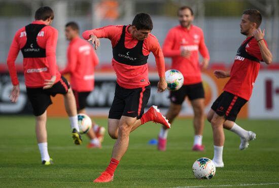 Футбол. Лига Европы. Тренировка ФК "Спартак"