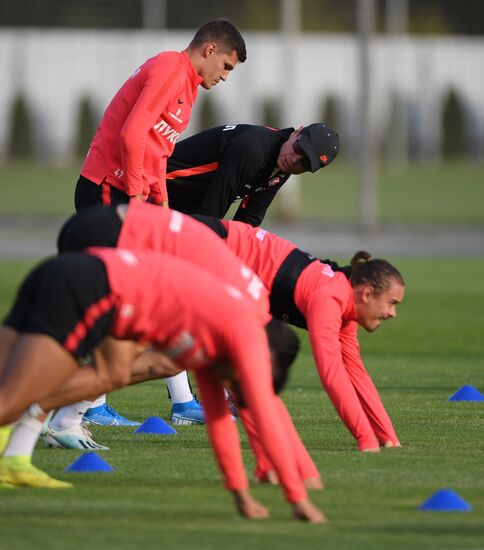 Футбол. Лига Европы. Тренировка ФК "Спартак"