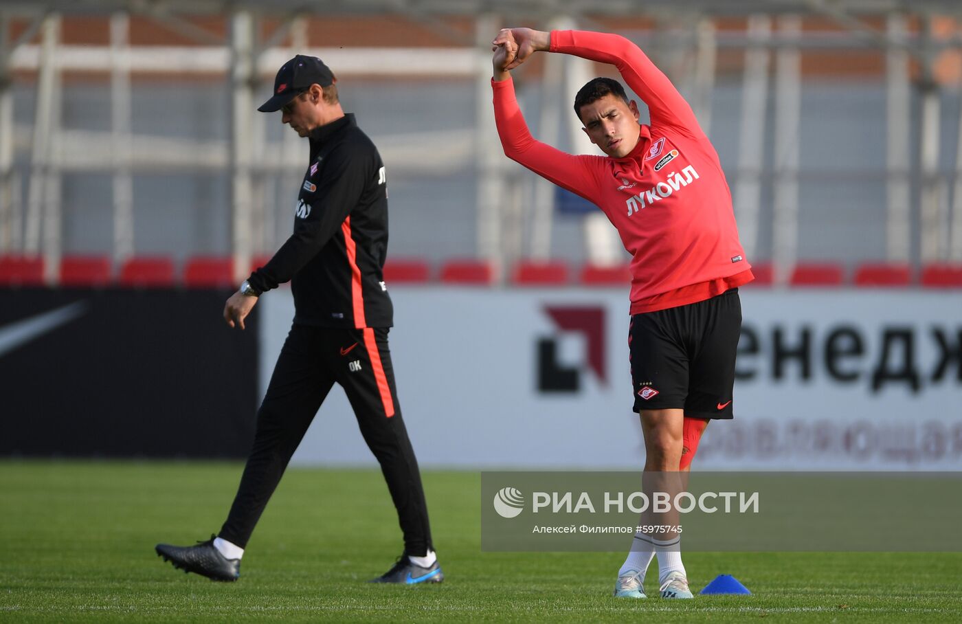 Футбол. Лига Европы. Тренировка ФК "Спартак"