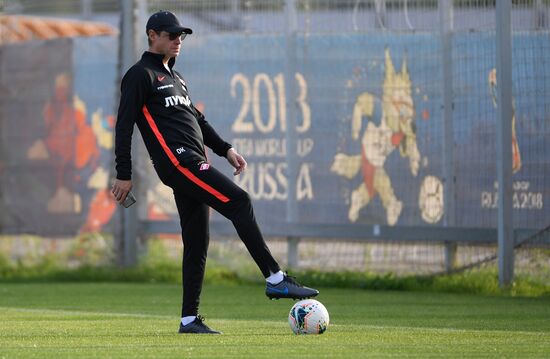 Футбол. Лига Европы. Тренировка ФК "Спартак"