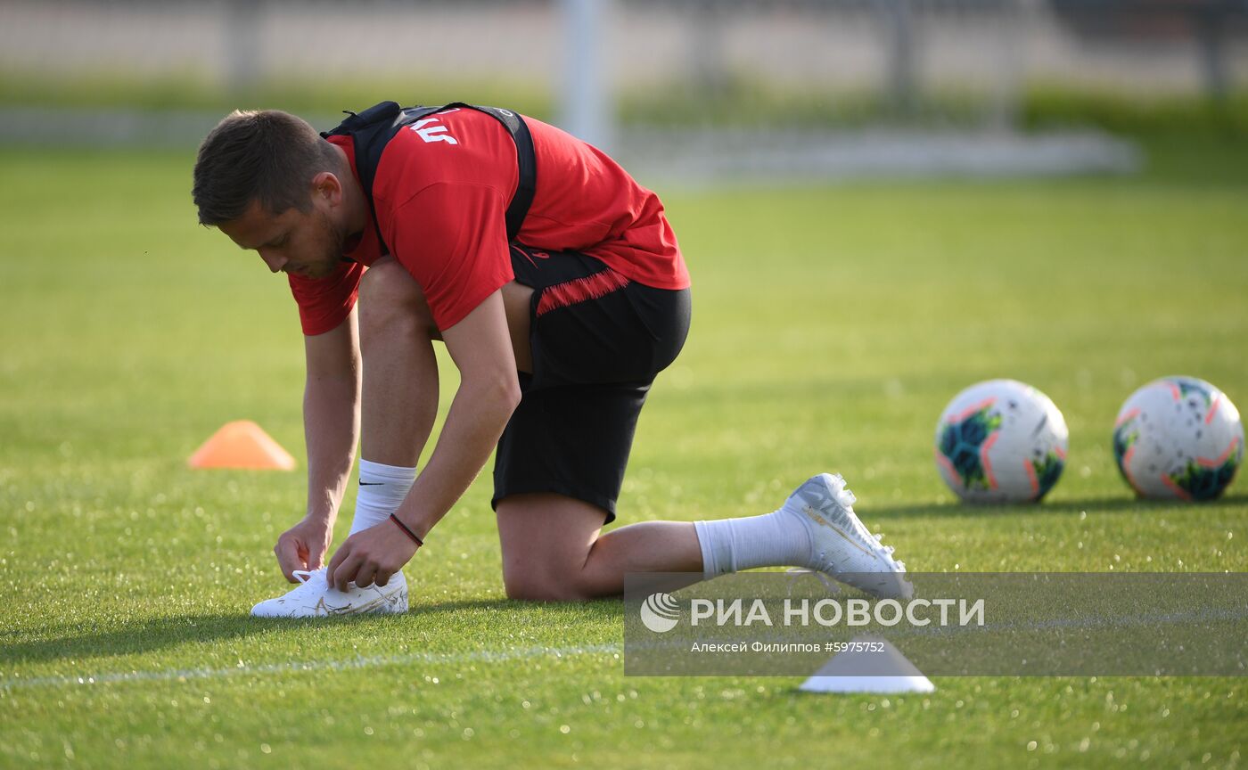 Футбол. Лига Европы. Тренировка ФК "Спартак"