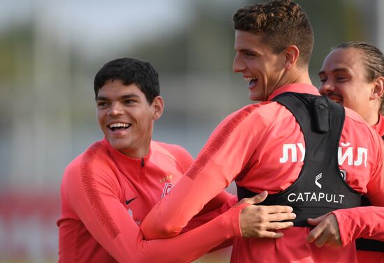 Футбол. Лига Европы. Тренировка ФК "Спартак"