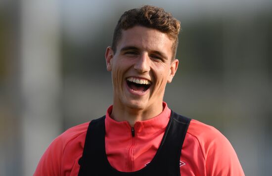 Футбол. Лига Европы. Тренировка ФК "Спартак"