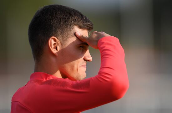 Футбол. Лига Европы. Тренировка ФК "Спартак"