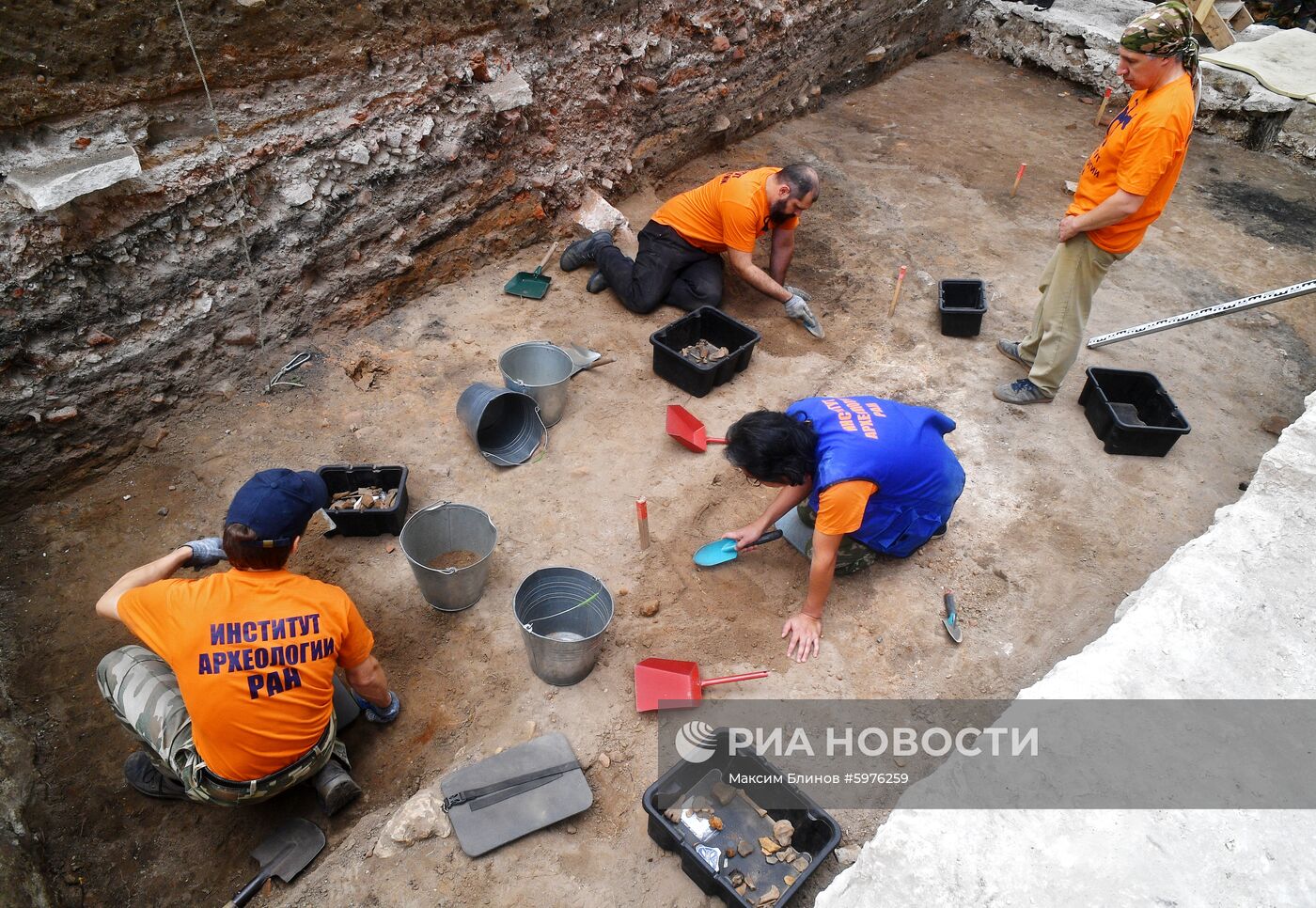 Археологические раскопки на территории Московского Кремля