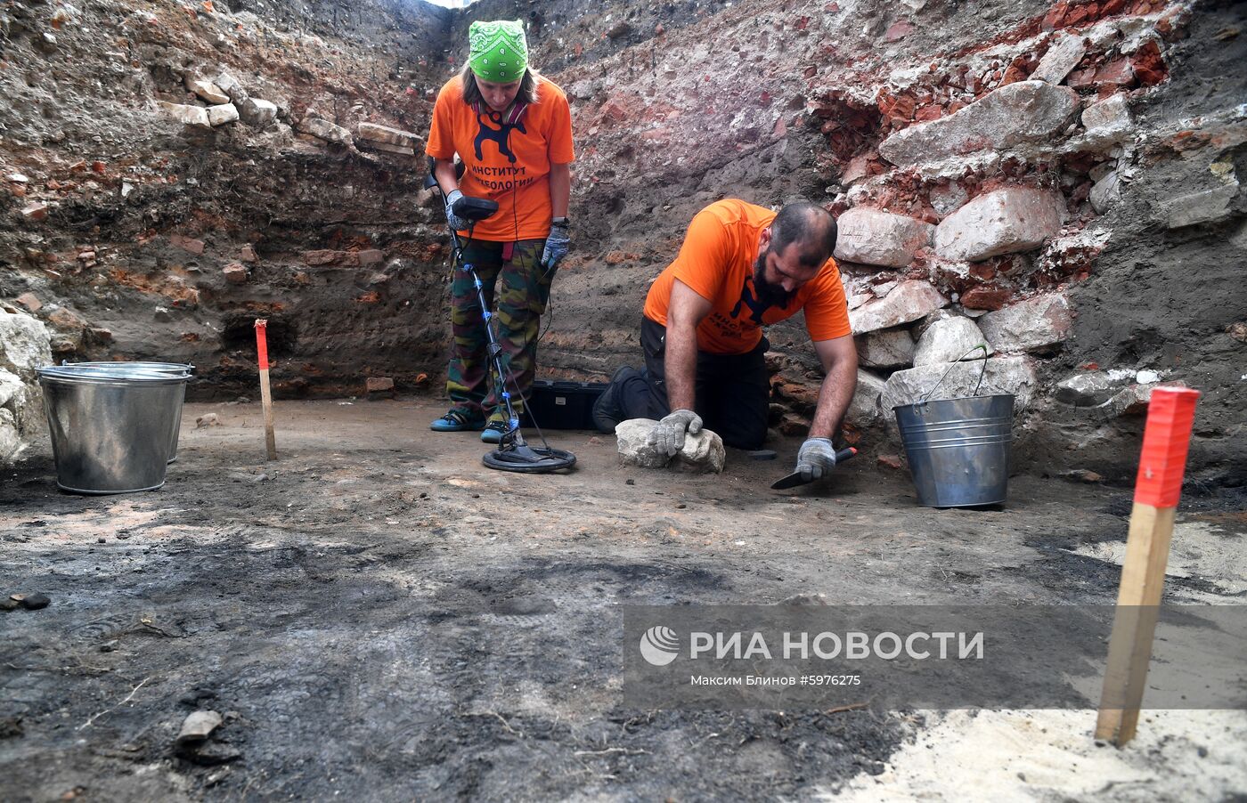 Археологические раскопки на территории Московского Кремля