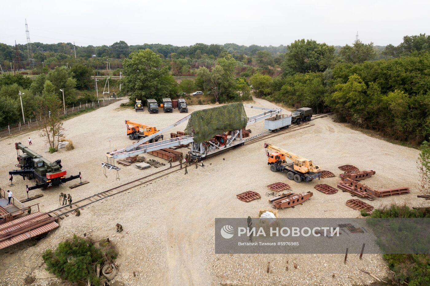 Учения военнослужащих мостовых подразделений ЮВО