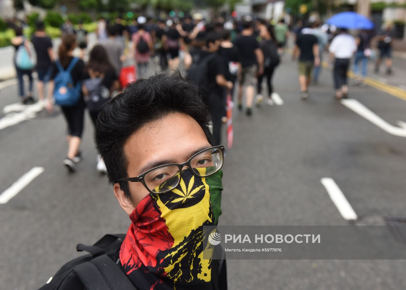 Акция протеста в Гонконге 