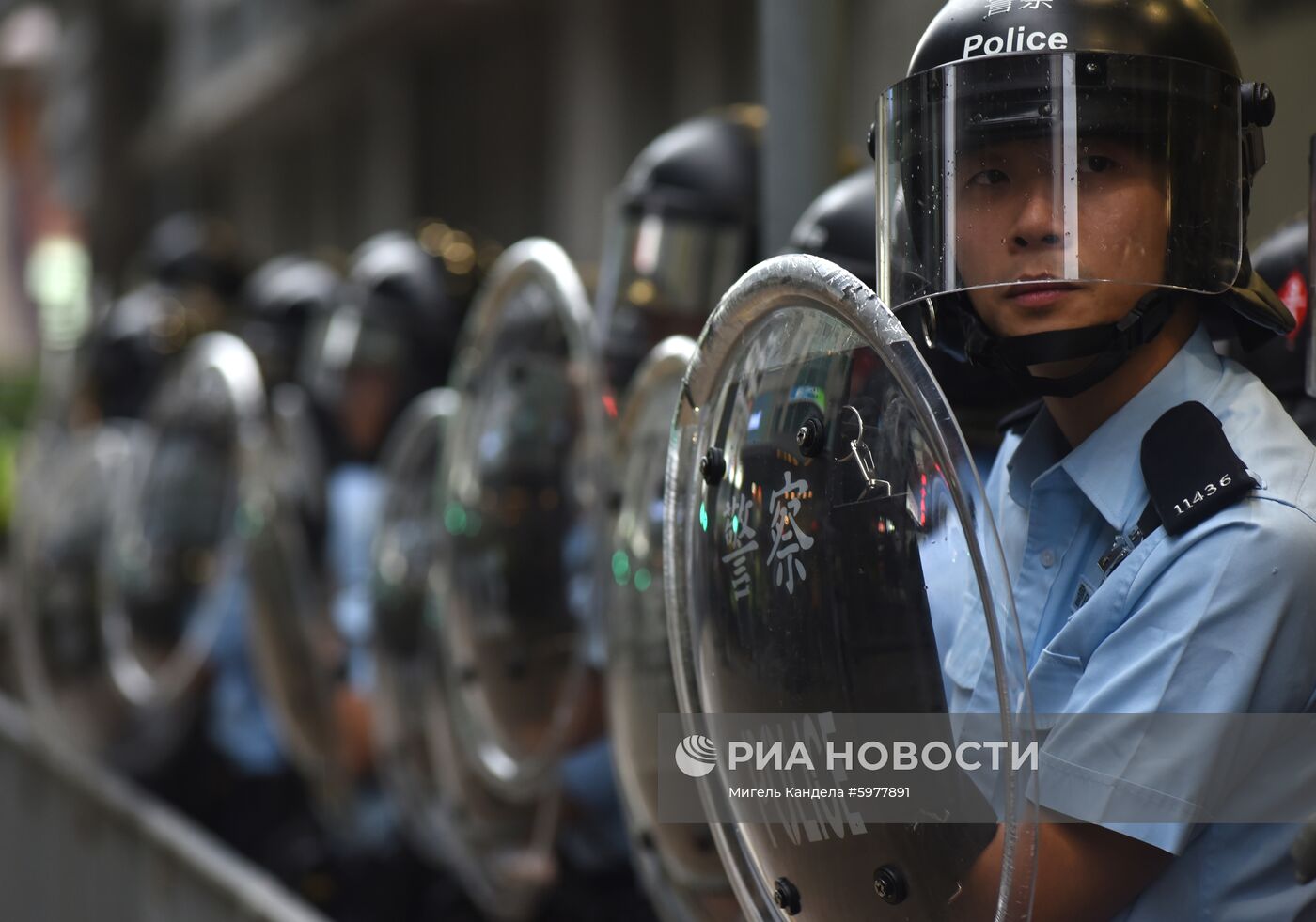 Акция протеста в Гонконге
