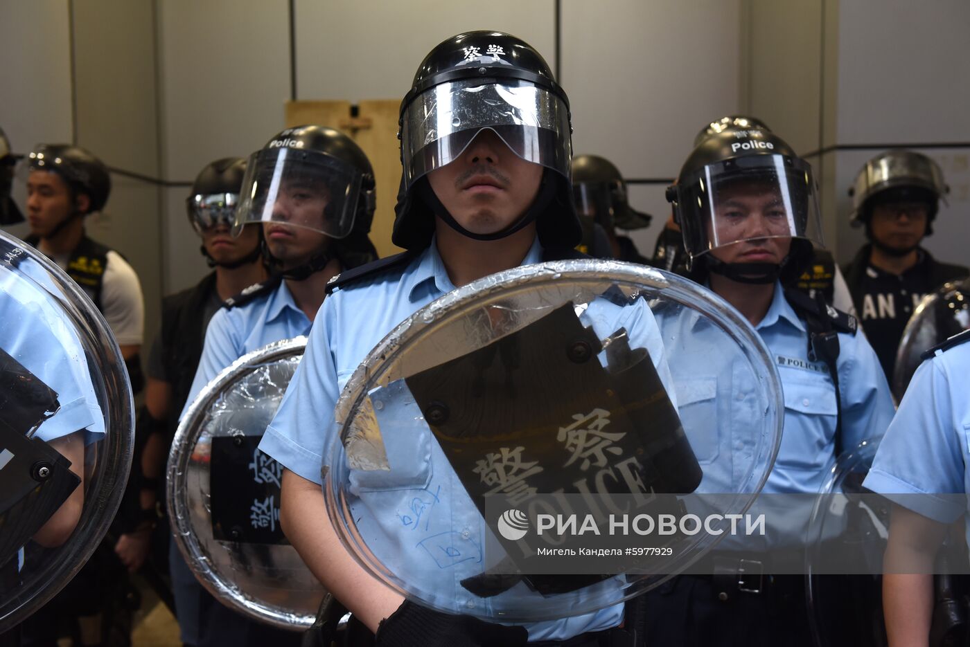 Акция протеста в Гонконге