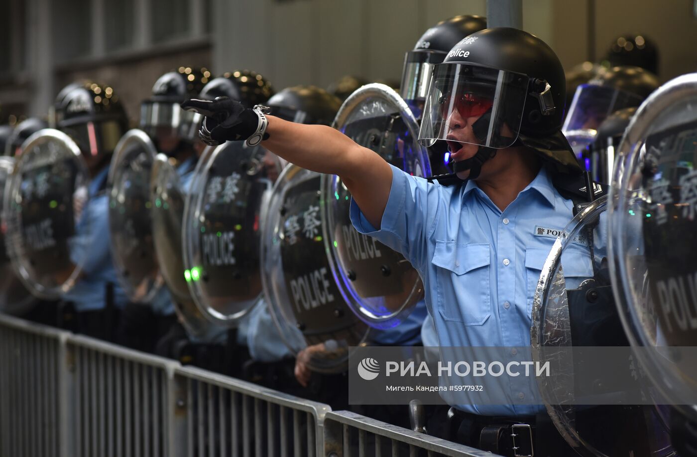 Акция протеста в Гонконге 