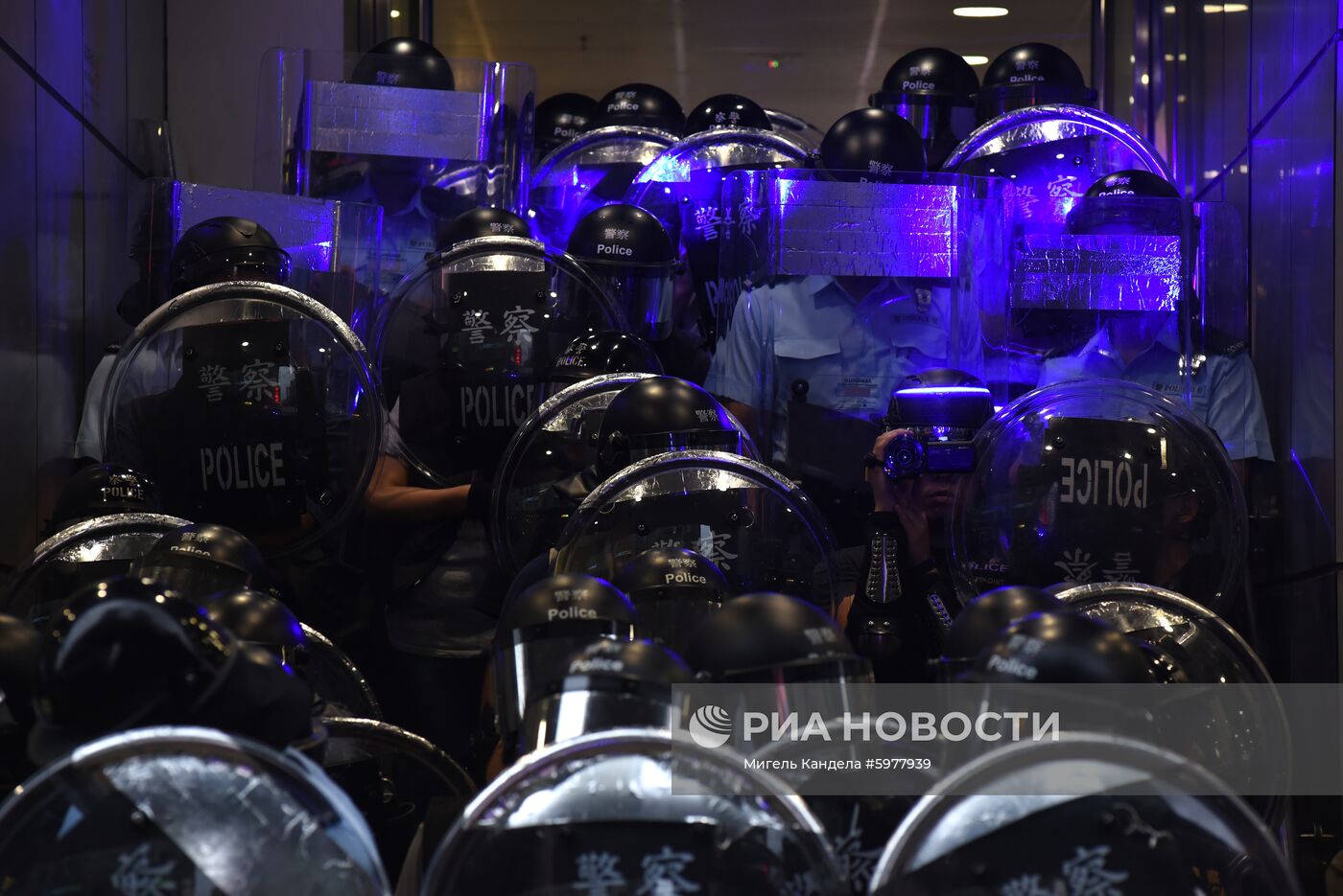 Акция протеста в Гонконге