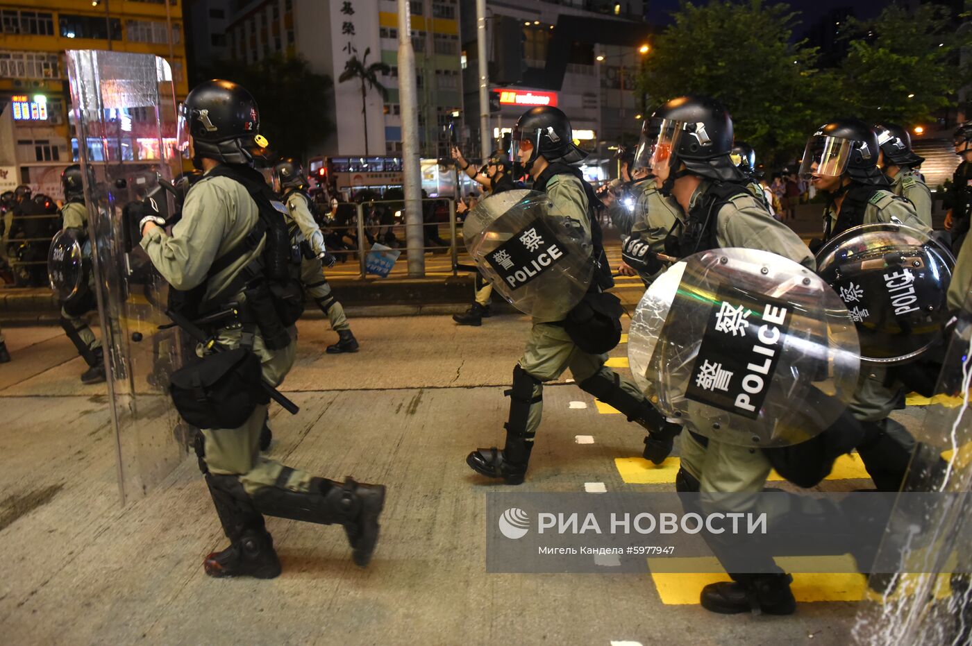 Акция протеста в Гонконге