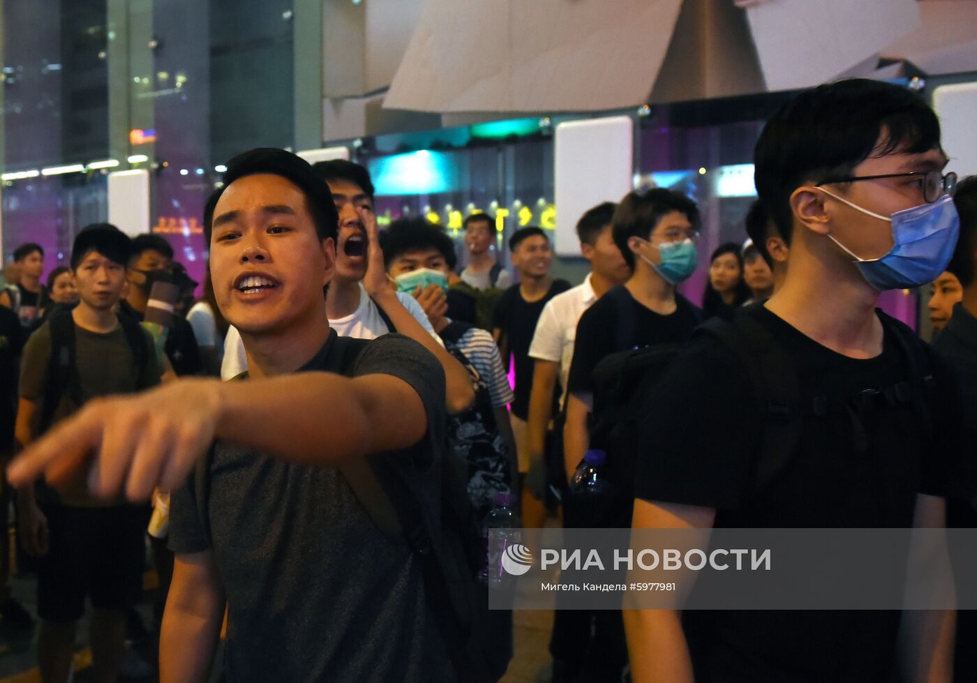 Акция протеста в Гонконге