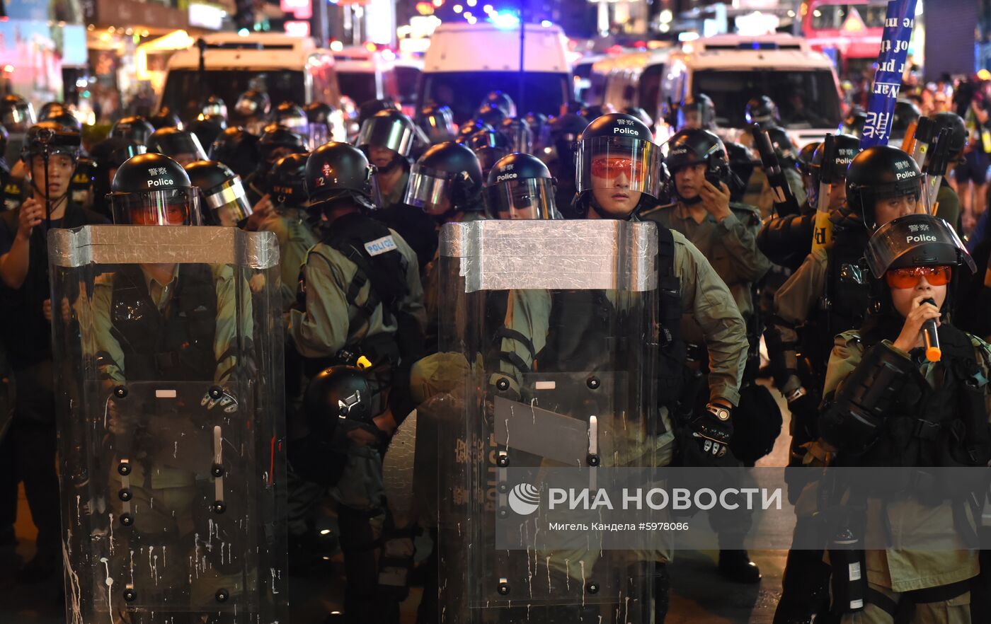 Акция протеста в Гонконге 