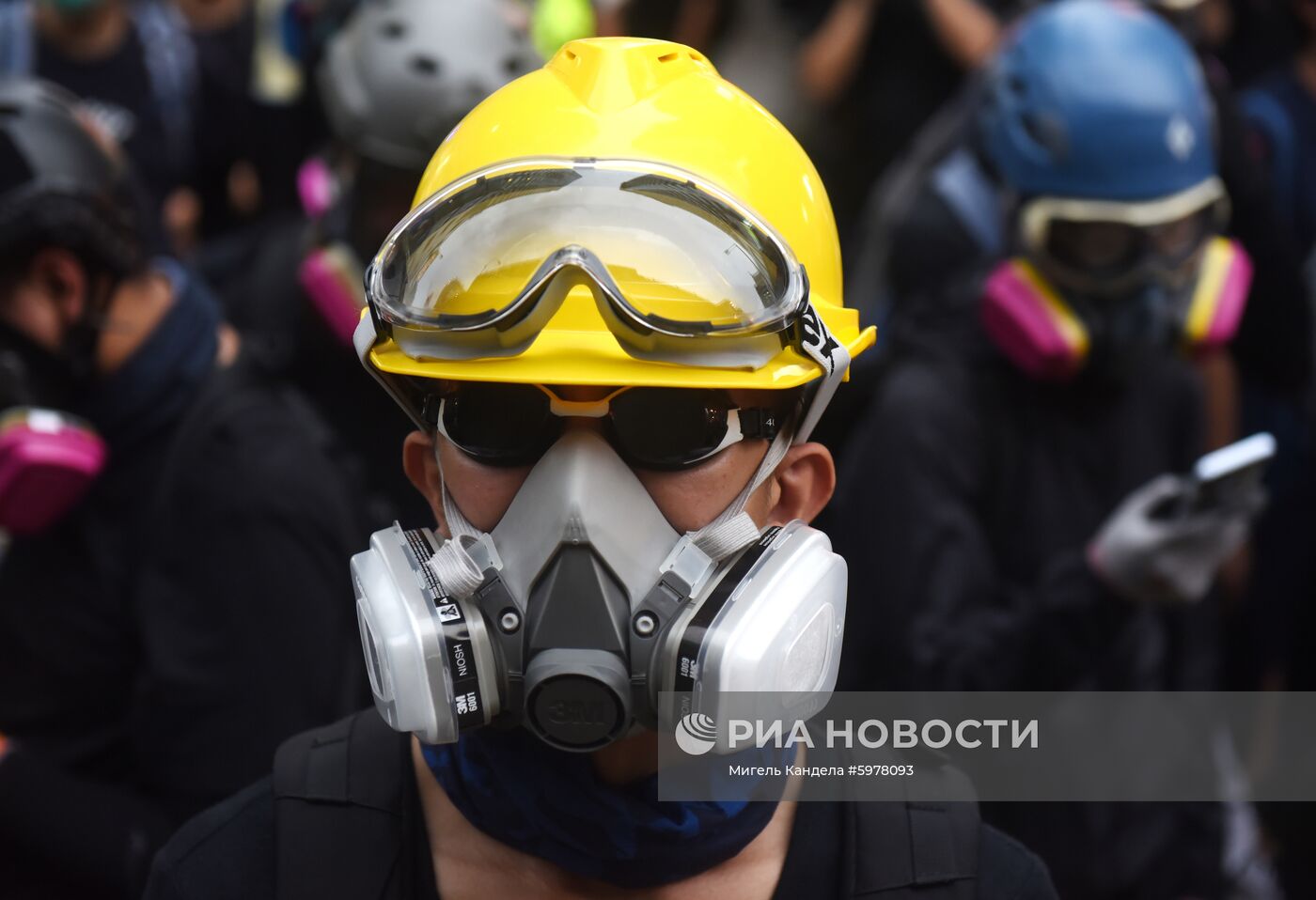 Акция протеста в Гонконге 