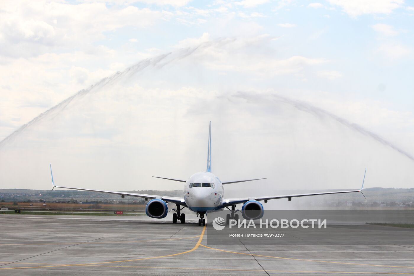 Первый тестовый рейс в новый аэропорт Гагарин