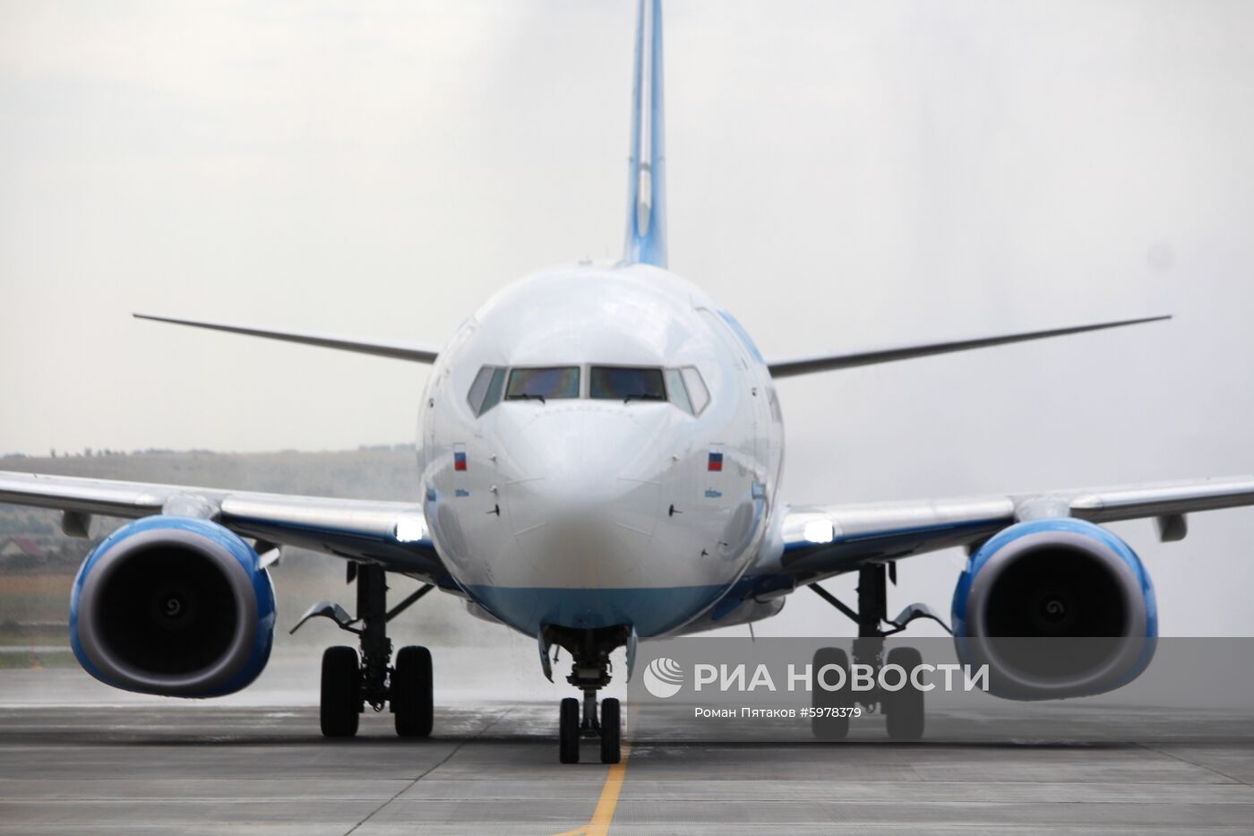 Первый тестовый рейс в новый аэропорт Гагарин