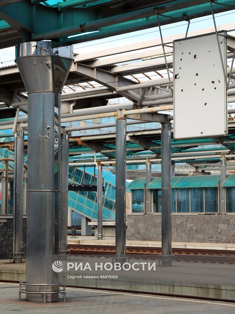 Возобновление движения пригородных  электричек в Донецке