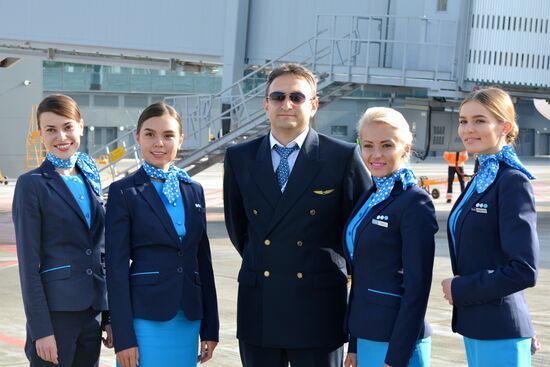 Открытие аэропорта "Гагарин" в Саратове