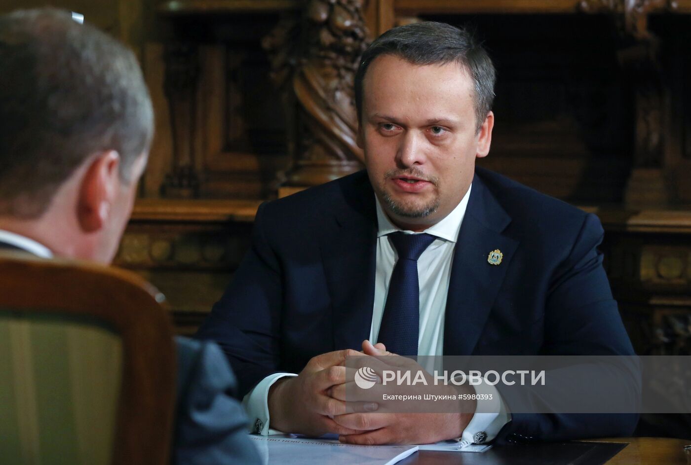 Премьер-министр РФ Д. Медведев встретился с губернатором Новгородской области А. Никитиным