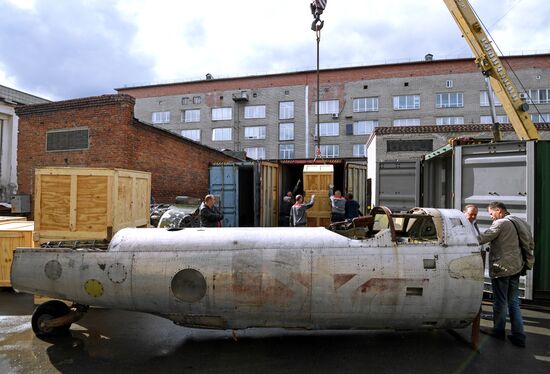 Бомбардировщик времен Второй мировой войны Ту-2 привезли на реставрацию в НГТУ