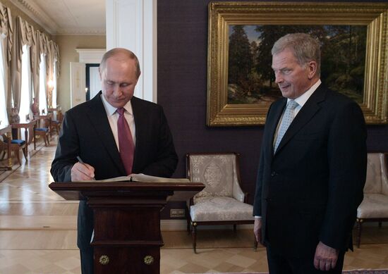 Рабочий визит президента РФ В. Путина в Финляндию