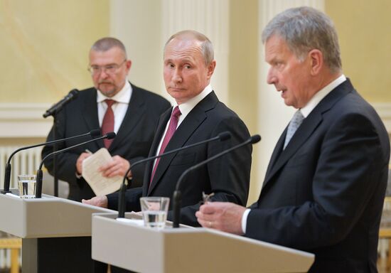 Рабочий визит президента РФ В. Путина в Финляндию