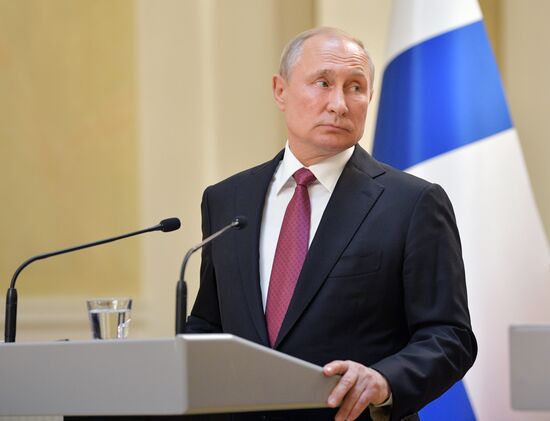 Рабочий визит президента РФ В. Путина в Финляндию