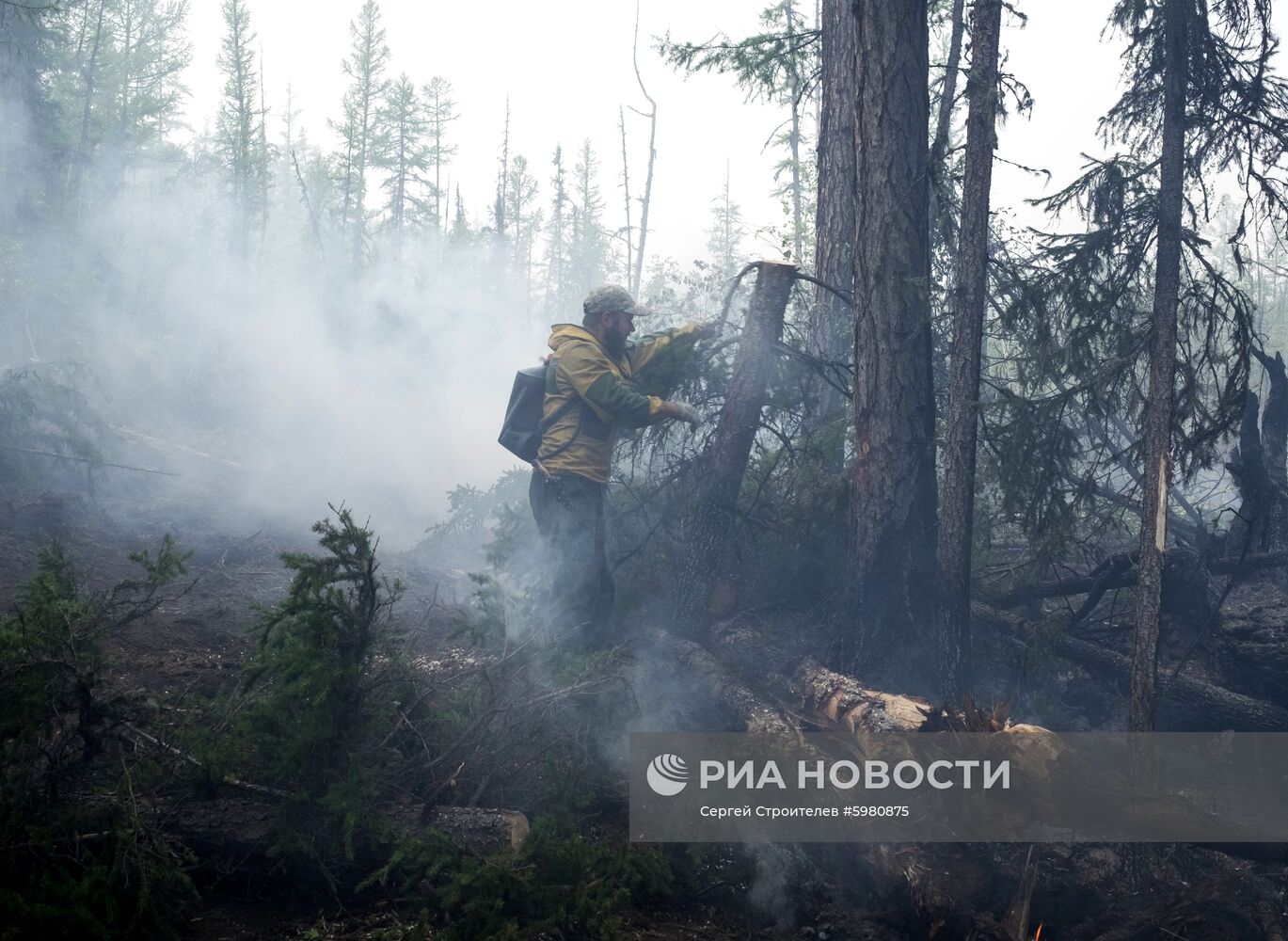 Ликвидация пожаров в Красноярском крае