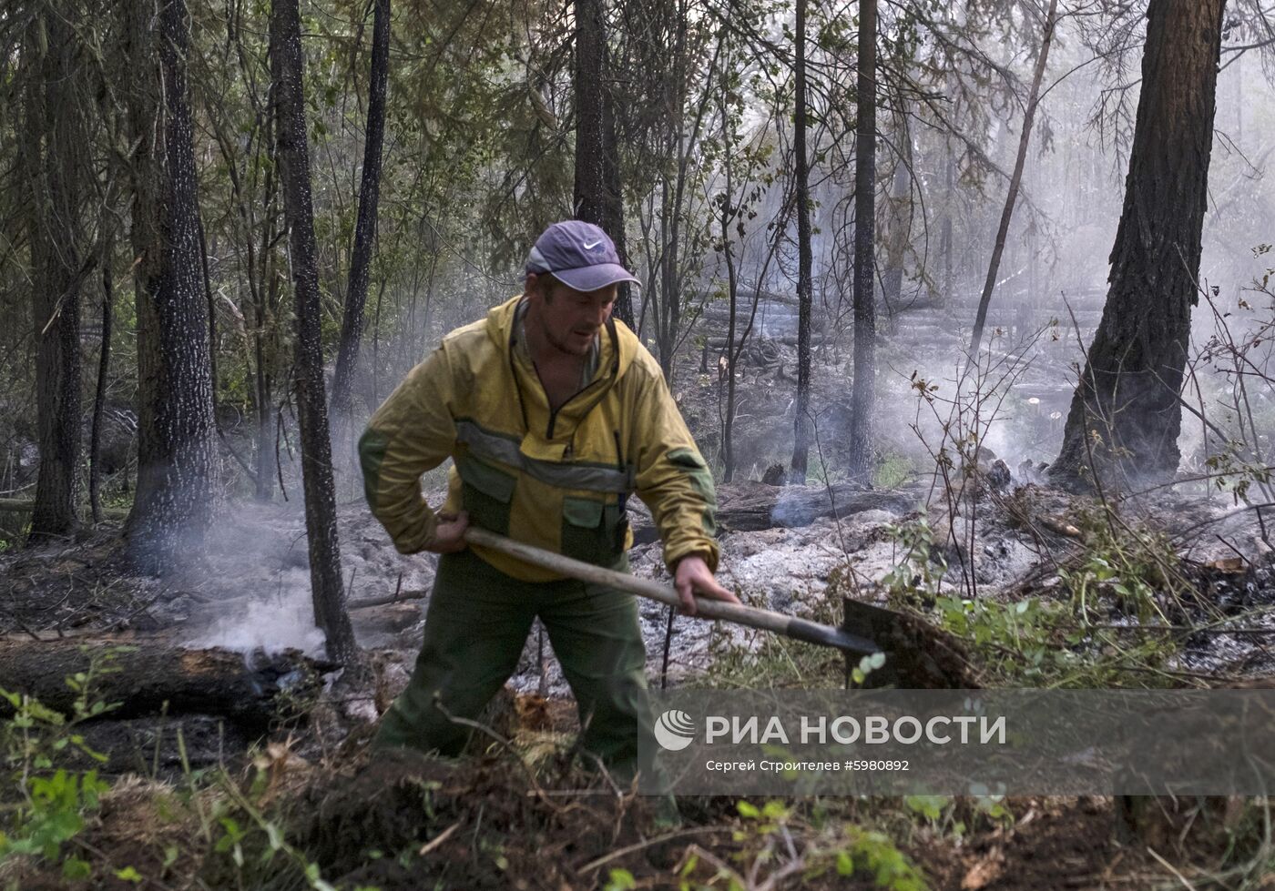 Ликвидация пожаров в Красноярском крае