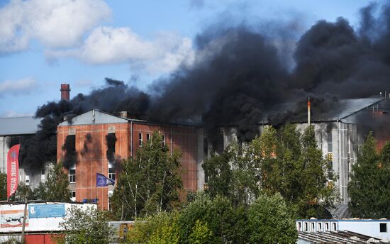 Пожар в Санкт-Петербурге