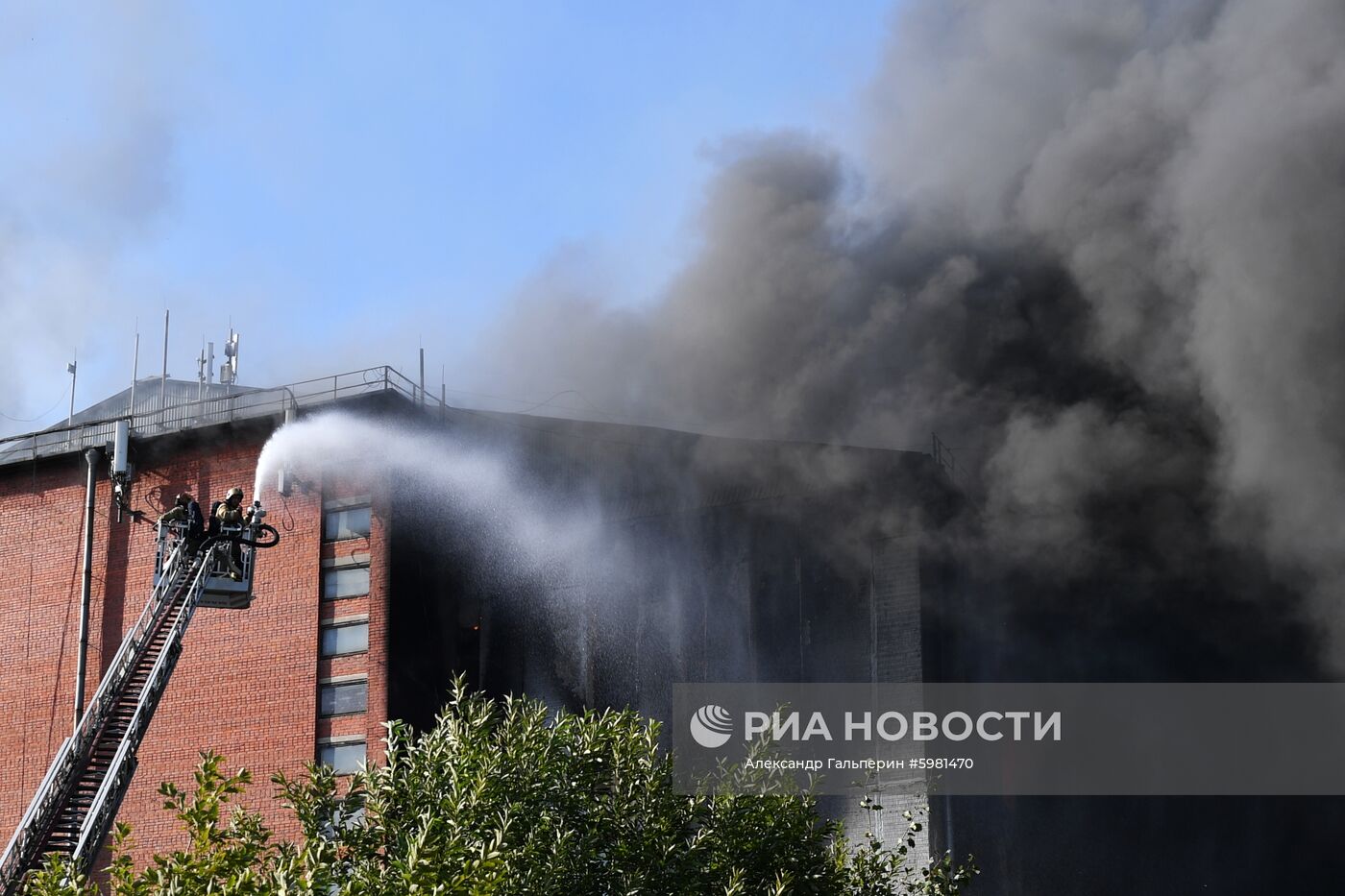 Пожар в Санкт-Петербурге