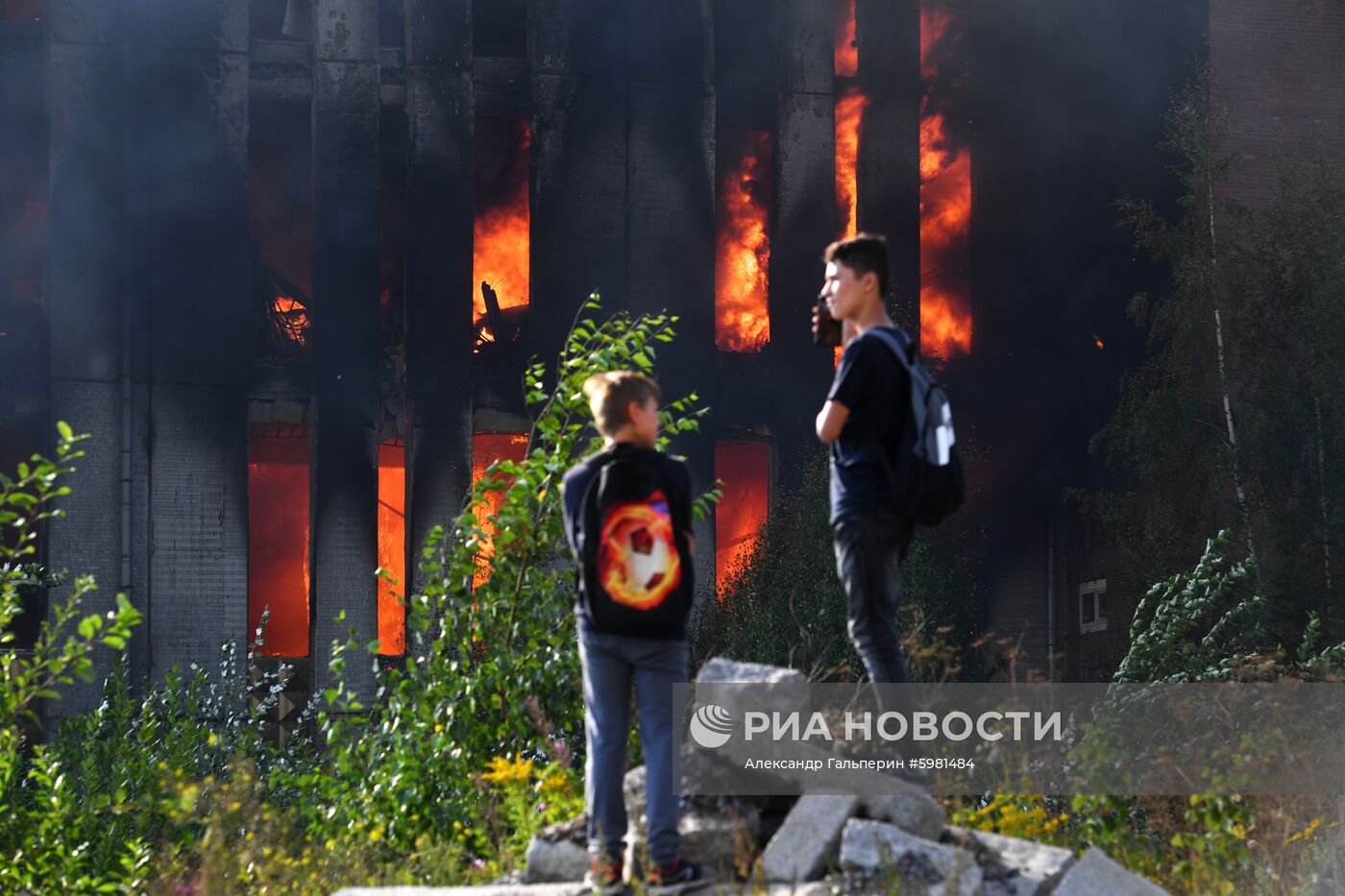 Пожар в Санкт-Петербурге