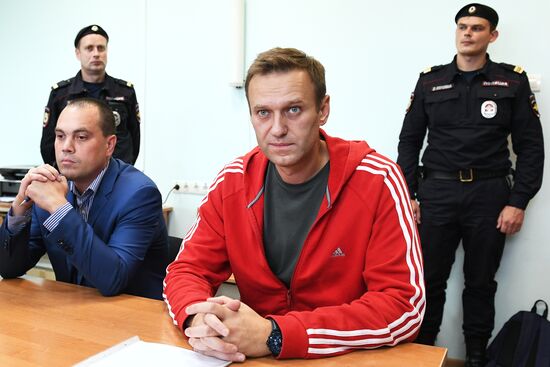 Рассмотрение вопроса о продлении срока ареста А. Навальному