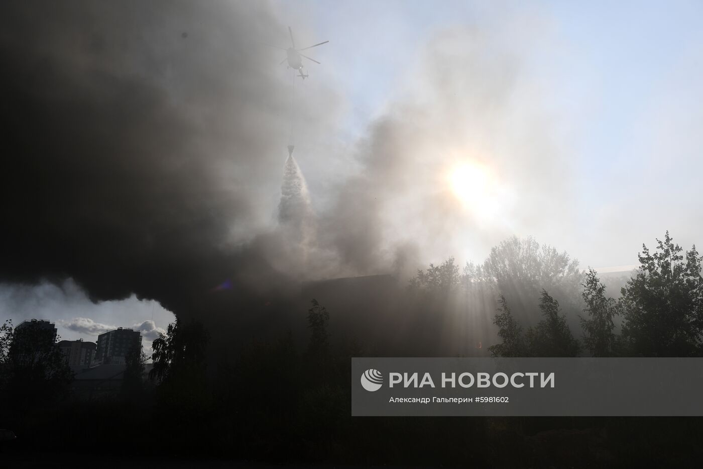 Пожар в Санкт-Петербурге