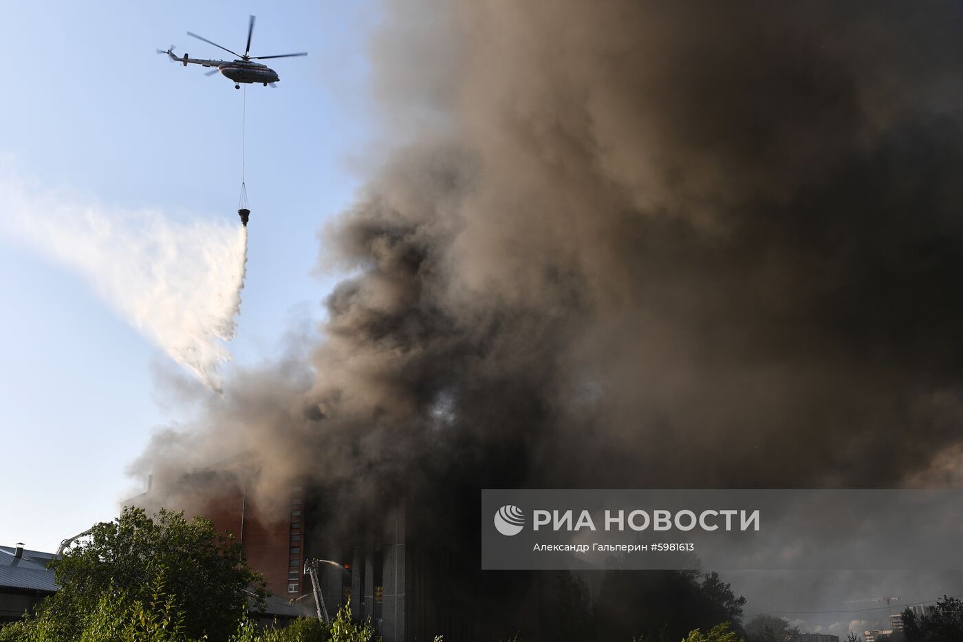 Пожар в Санкт-Петербурге