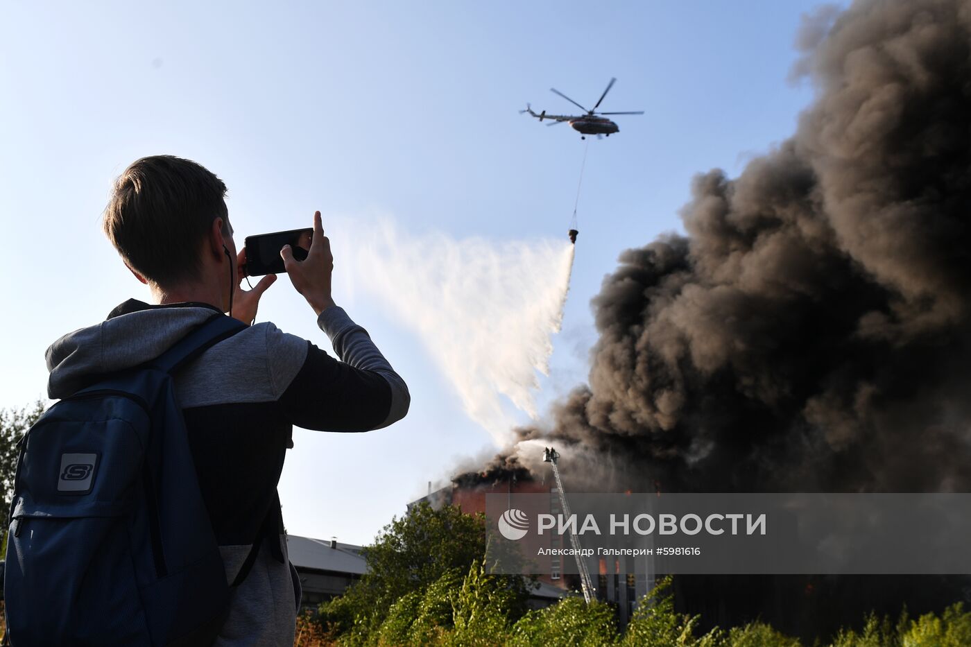 Пожар в Санкт-Петербурге