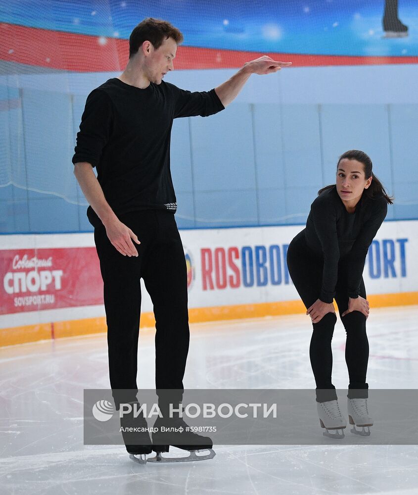 Фигурное катание. Тренировка спортивной пары К. Столбова – А. Новоселов