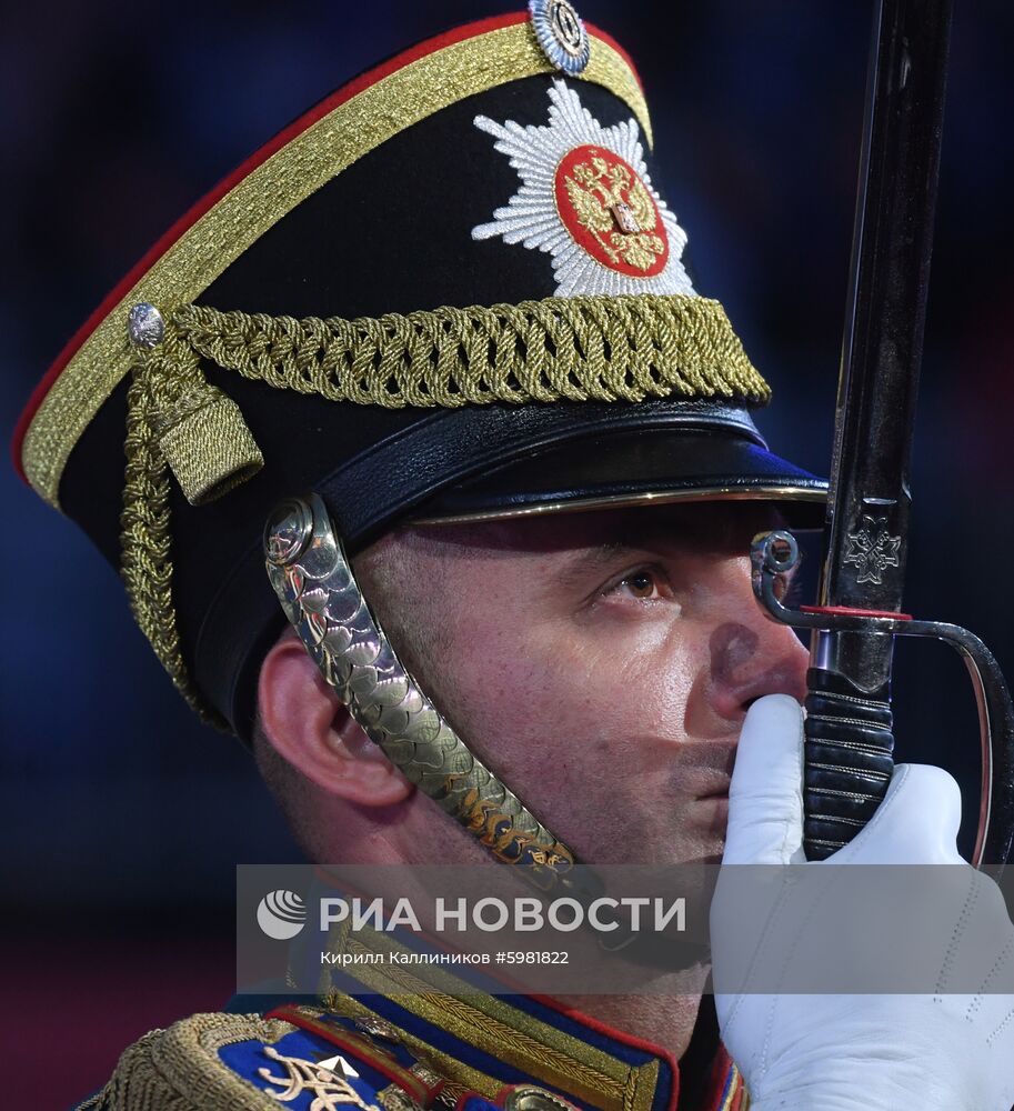 Репетиция парада участников фестиваля "Спасская башня"