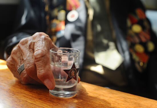 Ветеран Великой Отечественной войны  М. В. Ермолаев